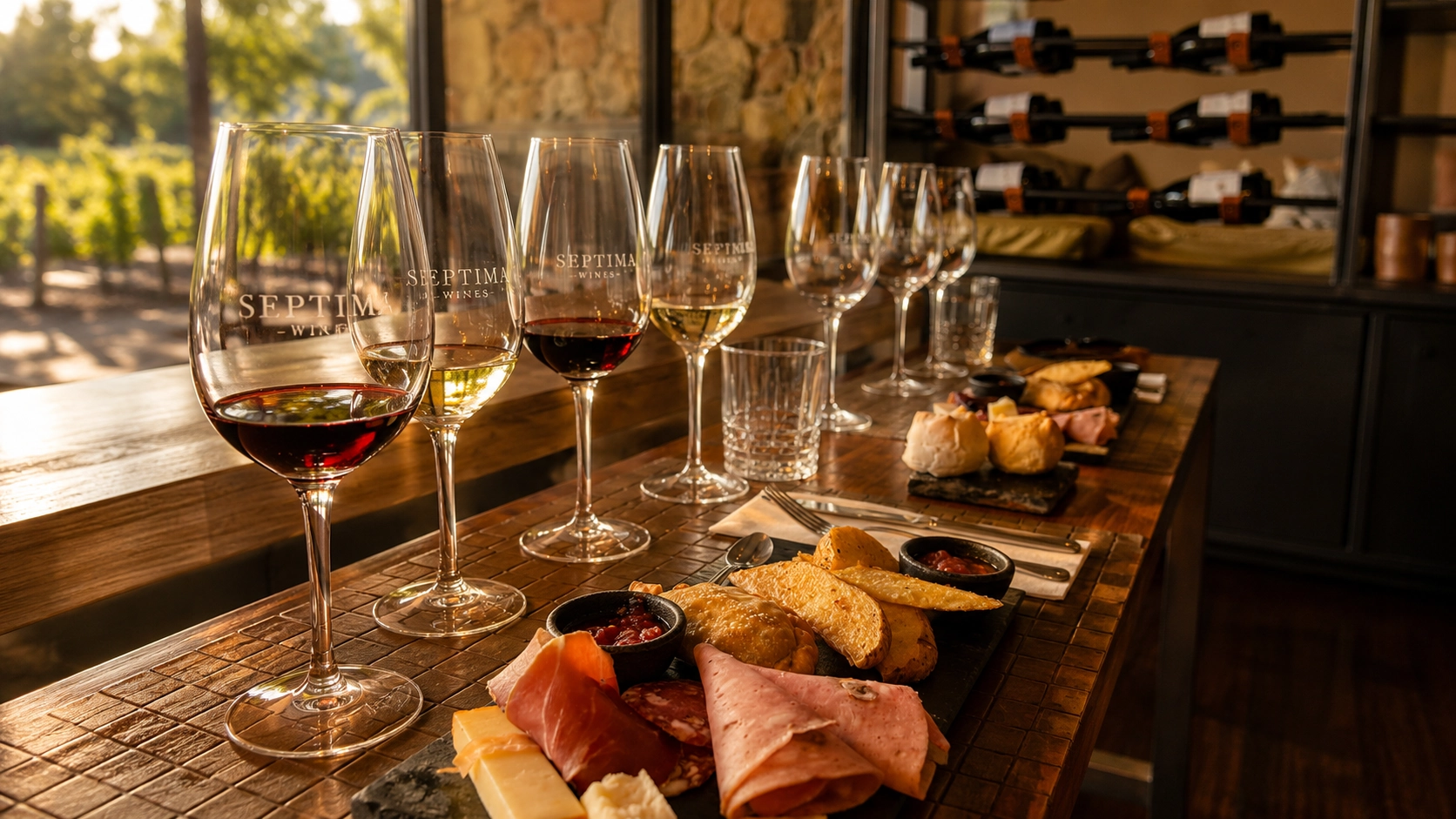 Wine tours con montañas de Mendoza